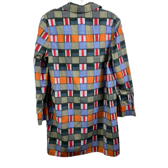 Tory Burch Long-Sleeve Geometric-Print Tunic - Picture 3 of 7